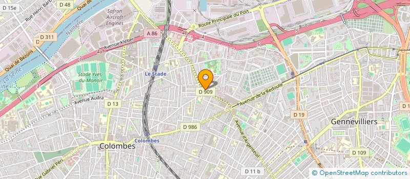 localisation de l'entreprise MONSIEUR NOUREDINE MEJDI  COLOMBES