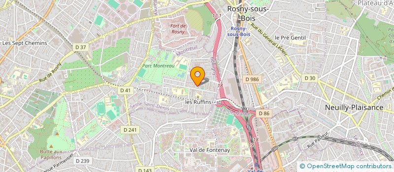 localisation de l'entreprise MONSIEUR NOUREDINE OUAISSA  MONTREUIL