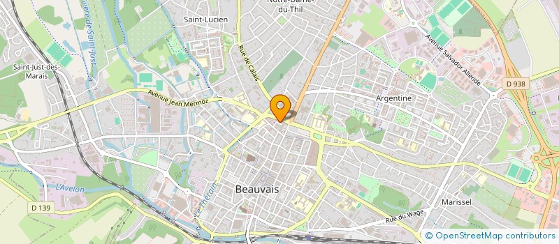 localisation de l'entreprise MONSIEUR NOUROU DIALLO  BEAUVAIS