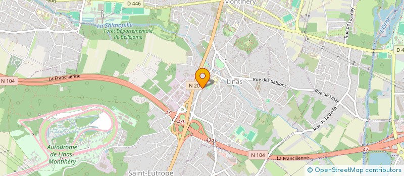 localisation de l'entreprise MONSIEUR NOURREDDINE GUITOUN  LINAS