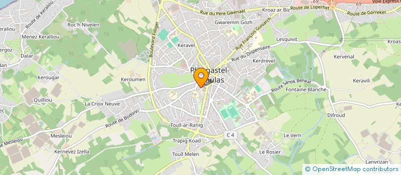 localisation de l'entreprise MONSIEUR NOURREDDINE SALHI  PLOUGASTEL-DAOULAS