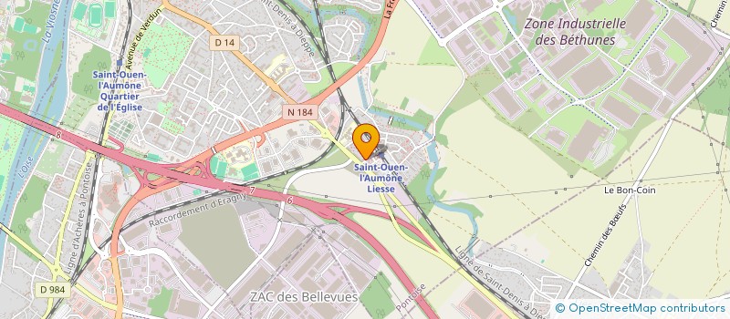 localisation de l'entreprise MONSIEUR NOURREDINE AOUISSI  SAINT-OUEN-L'AUMONE