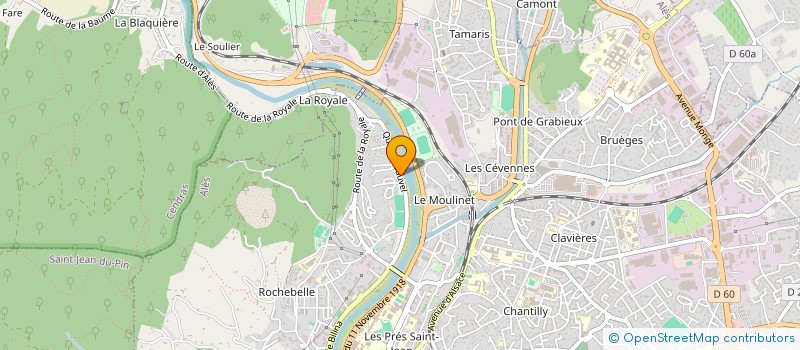 localisation de l'entreprise MONSIEUR NOURREDINE BOUHITEM à ALES