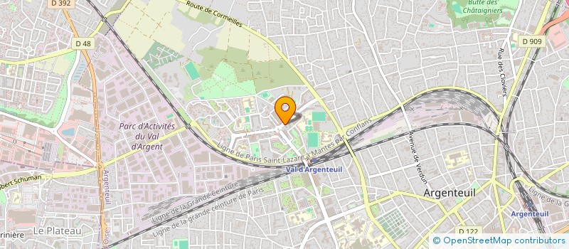 localisation de l'entreprise MONSIEUR NOURREDINE HARKOUCHE  ARGENTEUIL