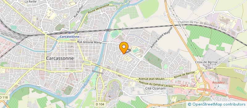 localisation de l'entreprise MONSIEUR NOURREDINE HENNI  CARCASSONNE