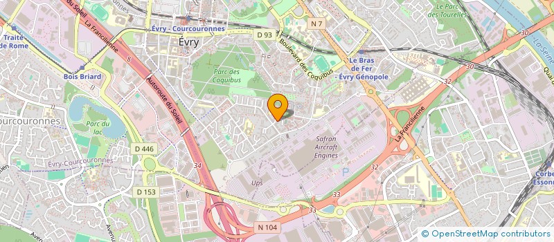 localisation de l'entreprise MONSIEUR NOURREDINE MADJOUR  EVRY-COURCOURONNES