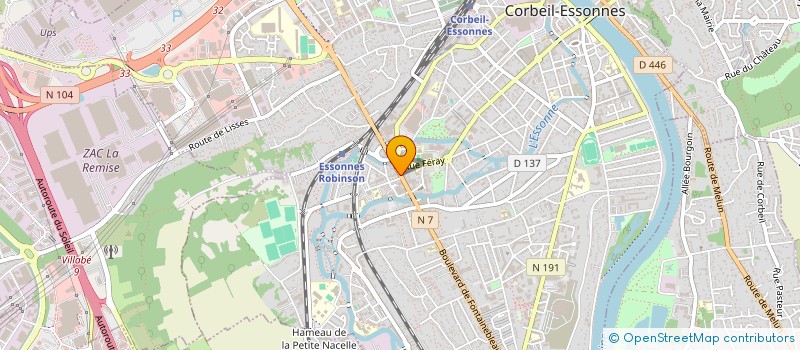 localisation de l'entreprise MONSIEUR NOURRELHAK ZOAD à CORBEIL-ESSONNES