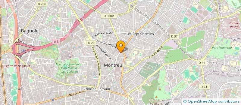 localisation de l'entreprise MONSIEUR NOUWOUN KEITA à MONTREUIL