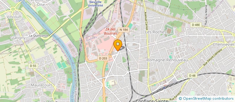 localisation de l'entreprise MONSIEUR NSIMBA NZEZA  CONFLANS-SAINTE-HONORINE