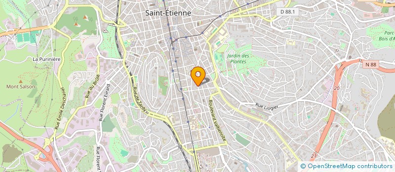 localisation de l'entreprise MONSIEUR NTENIS VASILATOS  SAINT-ETIENNE