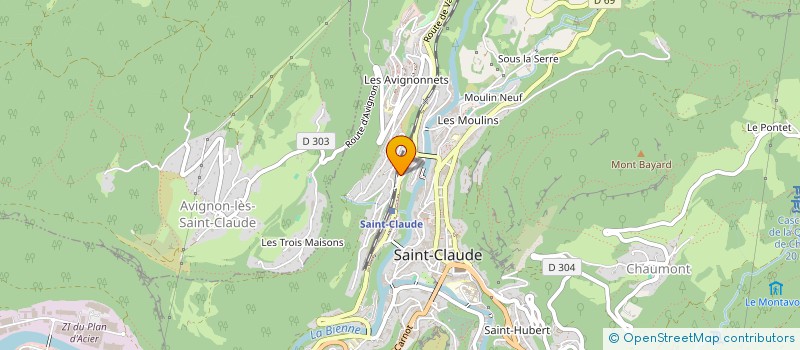 localisation de l'entreprise MONSIEUR NUH MUSTAFA BAL  SAINT-CLAUDE