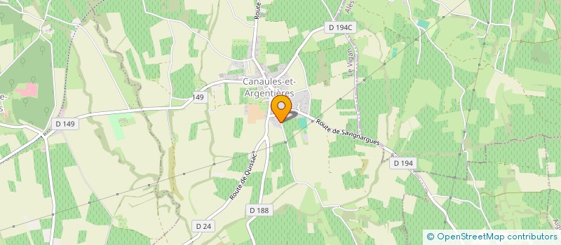 localisation de l'entreprise MONSIEUR NUMA GAUTIER  CANAULES-ET-ARGENTIERES