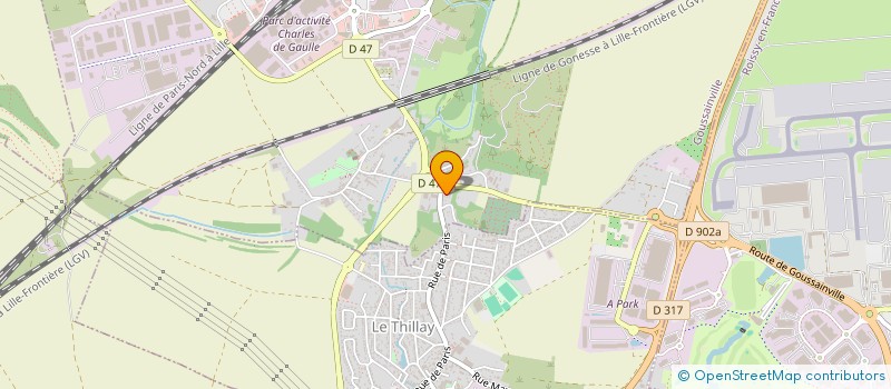 localisation de l'entreprise MONSIEUR NUNO AFONSO  GOUSSAINVILLE