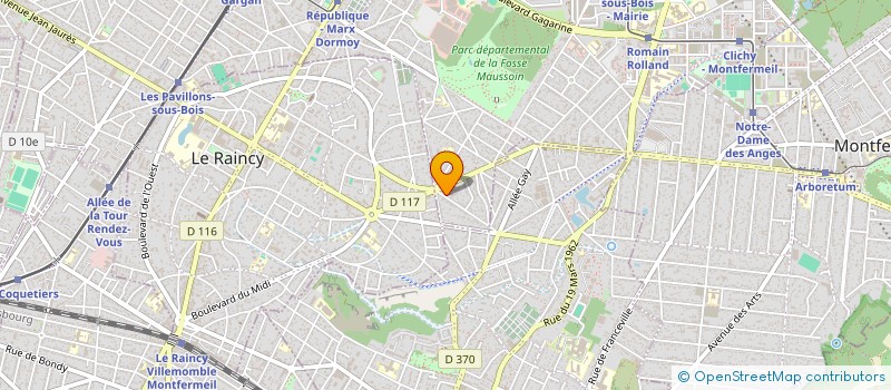 localisation de l'entreprise MONSIEUR NUNO BORGES VIEIRA à CLICHY-SOUS-BOIS