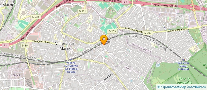 localisation de l'entreprise MONSIEUR NUNO DA COSTA SILVA à VILLIERS-SUR-MARNE