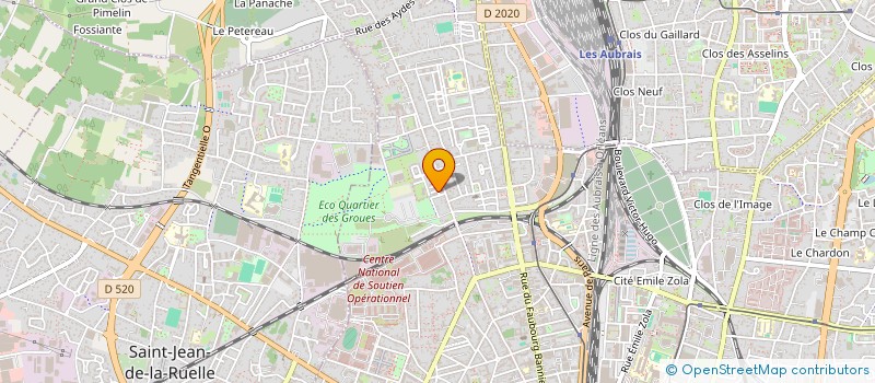 localisation de l'entreprise MONSIEUR NUNO DUARTE GUEDES  ORLEANS