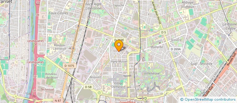 localisation de l'entreprise MONSIEUR NUNO MANUEL TRABUCO MOREIRA  GRENOBLE