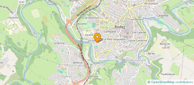 localisation de l'entreprise MONSIEUR NUNO MARTINS DE FREITAS  RODEZ