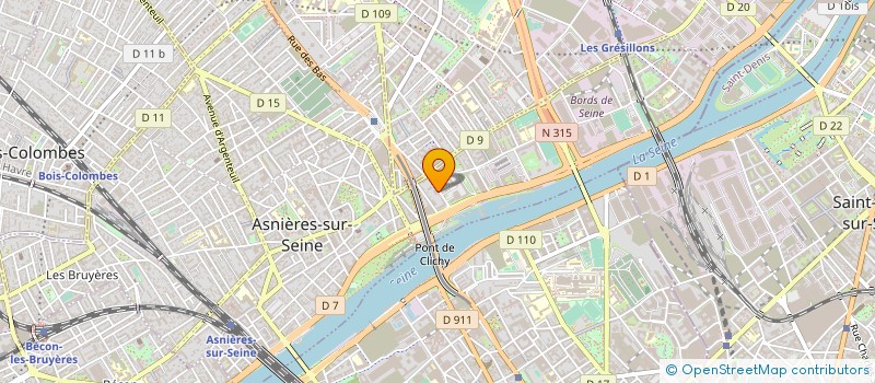 localisation de l'entreprise MONSIEUR NUNO MARTINS REGO à ASNIERES-SUR-SEINE