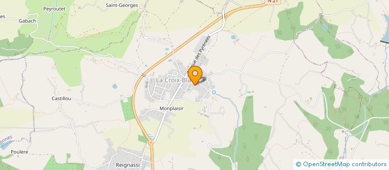 localisation de l'entreprise MONSIEUR NUNO MIGUEL OLIVEIRA LUIS  LA CROIX-BLANCHE