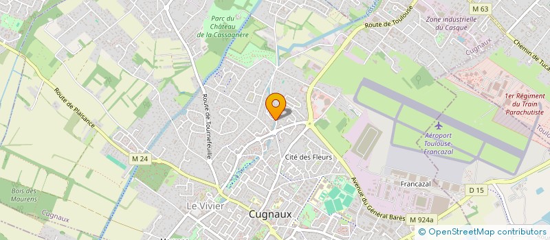 localisation de l'entreprise MONSIEUR NUNO PEDRO DA SILVA CARVALHO à CUGNAUX