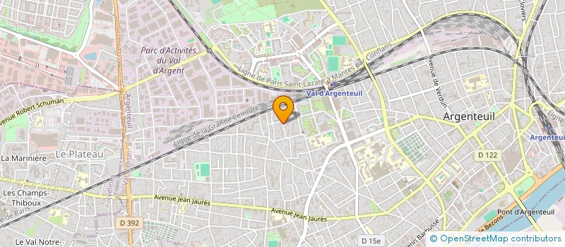 localisation de l'entreprise MONSIEUR NUNO RIBEIRO JACOB  ARGENTEUIL