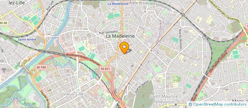 localisation de l'entreprise MONSIEUR NUNO SILVESTRE à LA MADELEINE