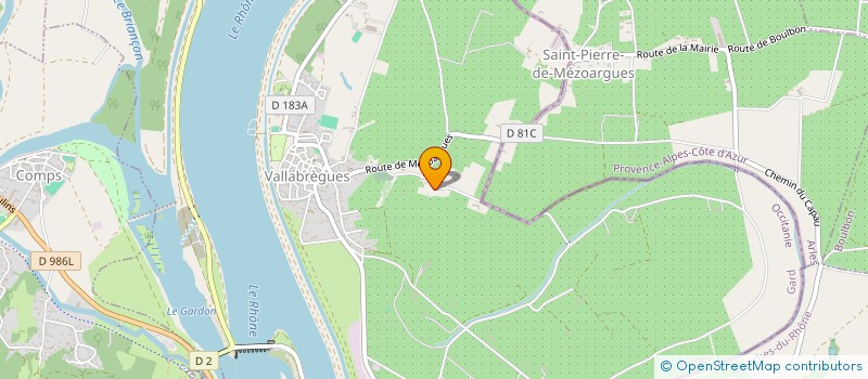 localisation de l'entreprise MONSIEUR NUNZIO BUONO  VALLABREGUES