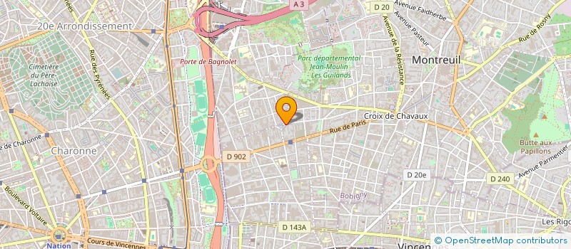 localisation de l'entreprise MONSIEUR NUR BRINI à MONTREUIL