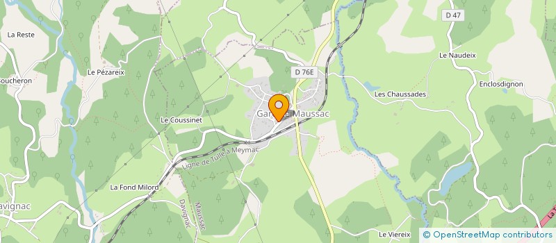 localisation de l'entreprise MONSIEUR NURI DOLMACI à MAUSSAC