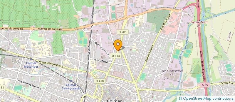 localisation de l'entreprise MONSIEUR NURI SAHIN  COLMAR