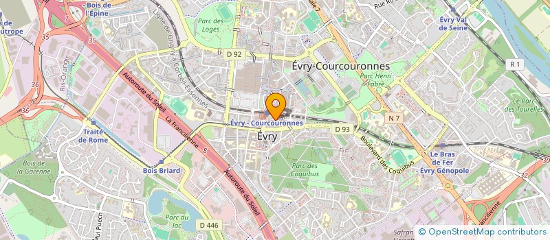 localisation de l'entreprise MONSIEUR NUUR ALI ABDULLAHI à EVRY-COURCOURONNES