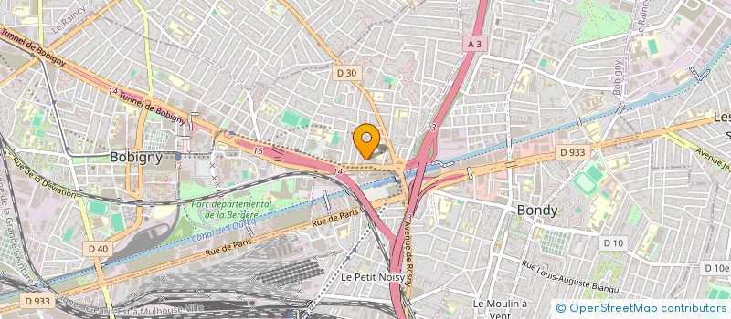 localisation de l'entreprise MONSIEUR NUUR KOCHAI  BOBIGNY