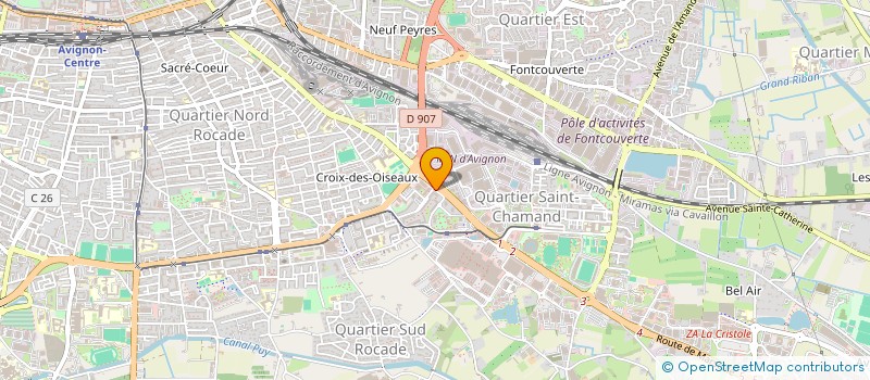 localisation de l'entreprise MONSIEUR NYAME RISS YAW  AVIGNON