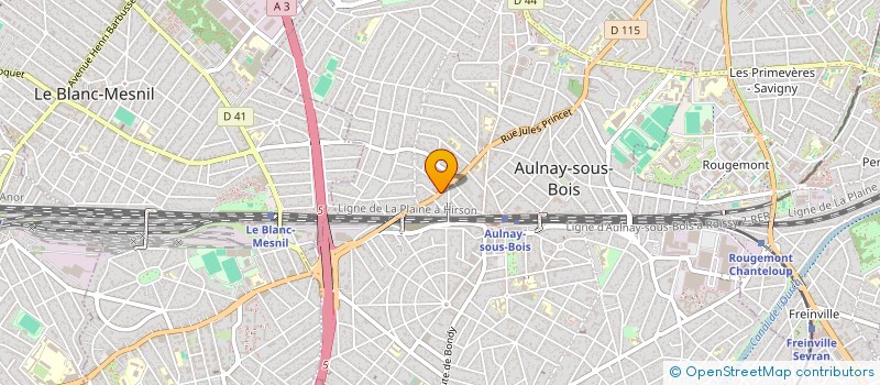 localisation de l'entreprise MONSIEUR NYEZ BLAGUI à AULNAY-SOUS-BOIS