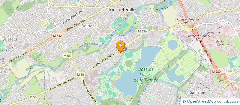 localisation de l'entreprise MONSIEUR NZAMBE VANHOUTTE  TOURNEFEUILLE