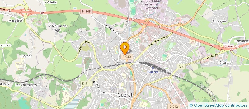 localisation de l'entreprise MONSIEUR OBAIDULLAH GADAKHIL  GUERET