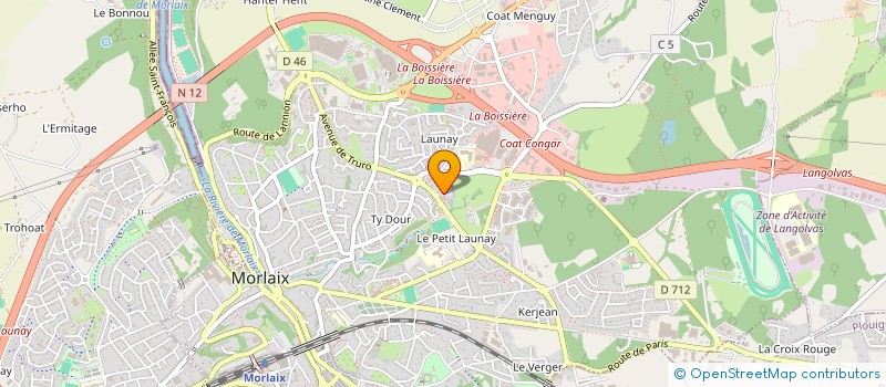 localisation de l'entreprise MONSIEUR OBAIDULLAH SHINWARI  MORLAIX