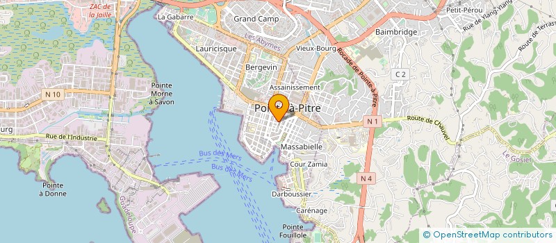 localisation de l'entreprise MONSIEUR OBENSON ARCHANGE à POINTE-A-PITRE