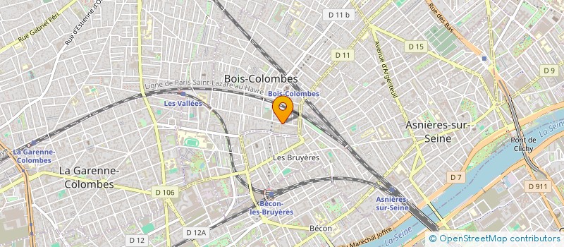 localisation de l'entreprise MONSIEUR OBERDAN PULINI à BOIS-COLOMBES