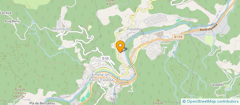 localisation de l'entreprise MONSIEUR OBITE GBALIE  AMELIE-LES-BAINS-PALALDA