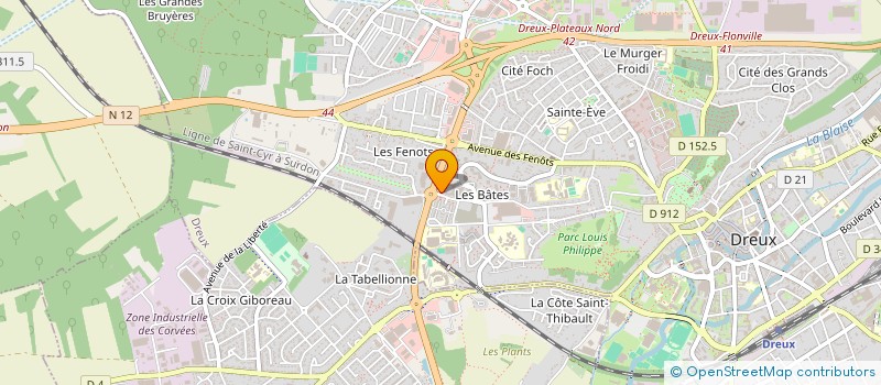 localisation de l'entreprise MONSIEUR OBOUBE ALLEY à DREUX