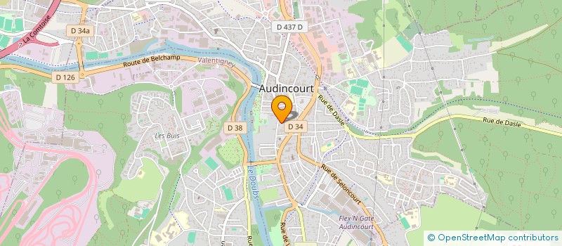 localisation de l'entreprise MONSIEUR OBRAD KONDIC  AUDINCOURT