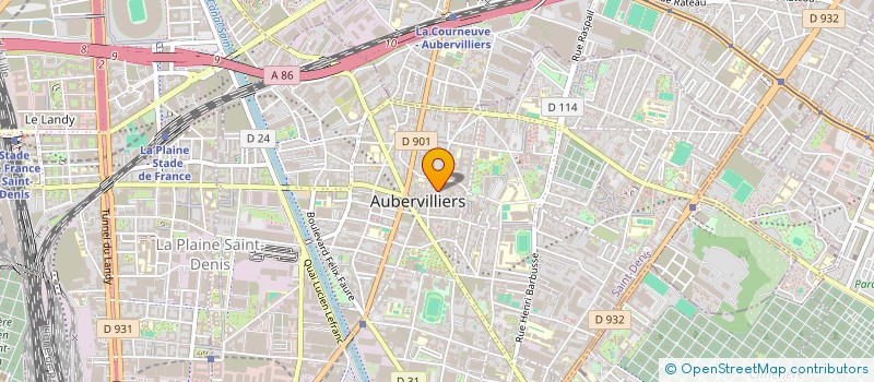 localisation de l'entreprise MONSIEUR OCENI SAVI  AUBERVILLIERS