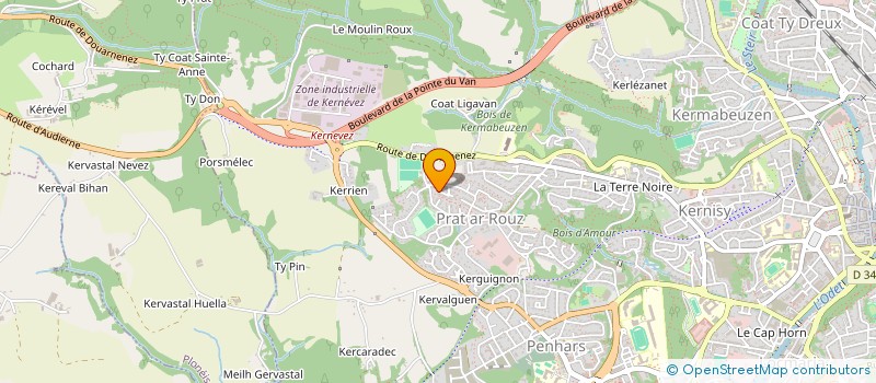 localisation de l'entreprise MONSIEUR OCINE HALLADJ  QUIMPER