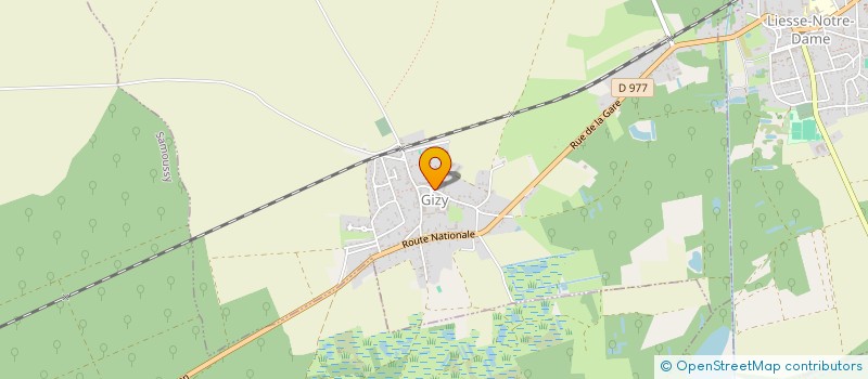 localisation de l'entreprise MONSIEUR OCTAVE CUGNET  GIZY