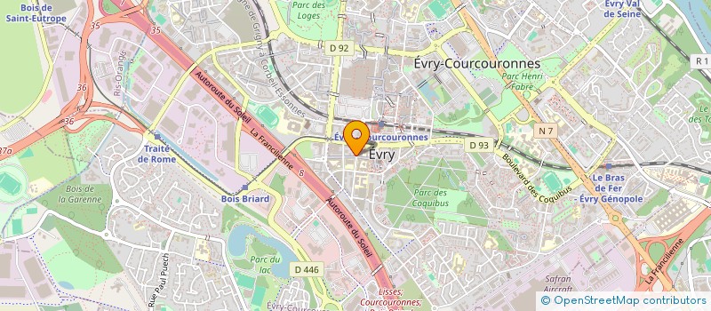 localisation de l'entreprise MONSIEUR OCTAVE DELACOUX  EVRY-COURCOURONNES