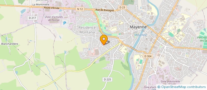 localisation de l'entreprise MONSIEUR OCTAVE HEBERT  MAYENNE