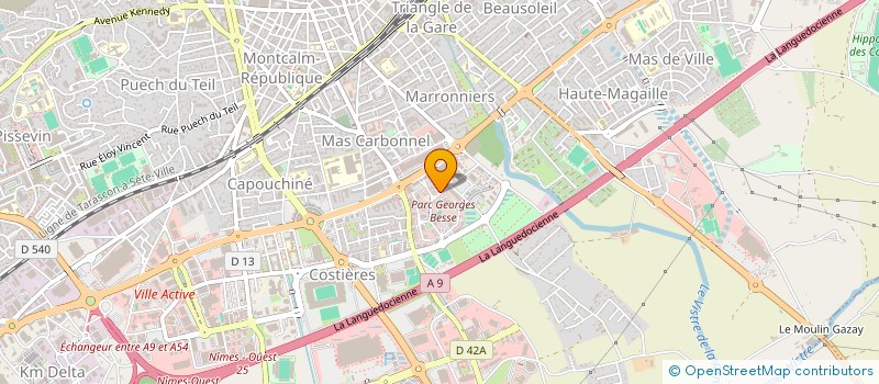 localisation de l'entreprise MONSIEUR OCTAVE LAPCHIN  NIMES