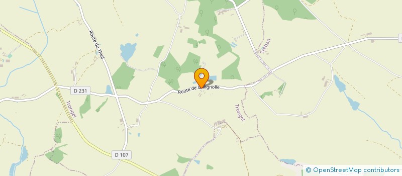 localisation de l'entreprise MONSIEUR OCTAVE MARTIN  TRONGET